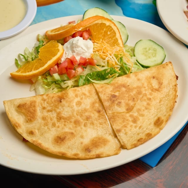 Cheese Quesadilla.