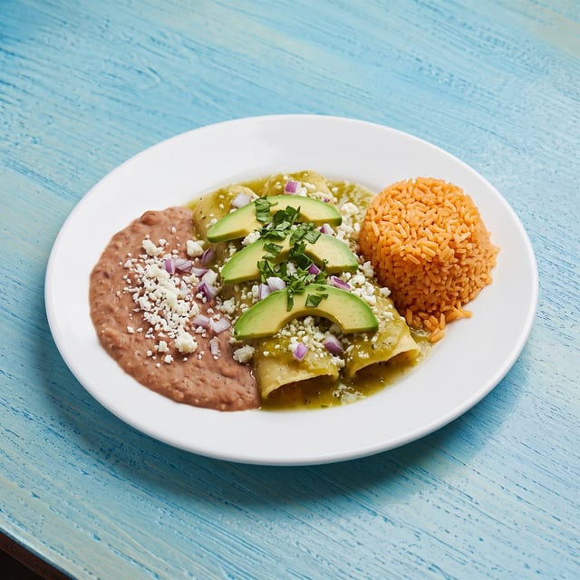 Enchiladas Verdes.